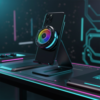 Refroidisseur de téléphone F47 avec lumière RGB, affichage numérique, radiateur portable pour téléphone mobile, accessoire de refroidissement pour jeux