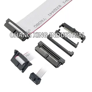 Hot Selling 6-64Pin Ribbon Cable1.27mm Pitch IDC 2.54mm 2.0mm Connector Grey Flat Ribbon Wire Cable Assembly