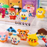 Lot de briques de construction en plastique pour figurines de dessins animés DIY, mini-blocs de construction, modèles de personnages d'animation, pas cher