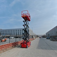 Plateforme de travail aérien compacte et silencieuse à stabilité améliorée 4M 6M 8M 10M 12M 14M pour tous types de lieux de travail intérieurs