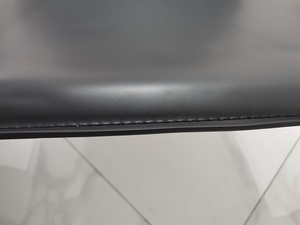 Offre Spéciale Sellerie En Cuir <span class=keywords><strong>Noir</strong></span> De Luxe <span class=keywords><strong>Chaise</strong></span> D'appoint Moderne Coussin en Plumes Salon Salon Meubles Chaises - Product Image 6
