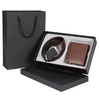 Coffret cadeau de luxe sur mesure, boîte d'emballage rigide pour ceinture, portefeuille et accessoires