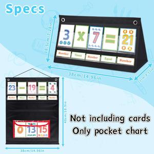 Cartes de nombres éducatives de poche pour tout-petits, pour l'école à domicile, fournitures de classe, apprentissage essentiel, bureau, école - Product Image 3