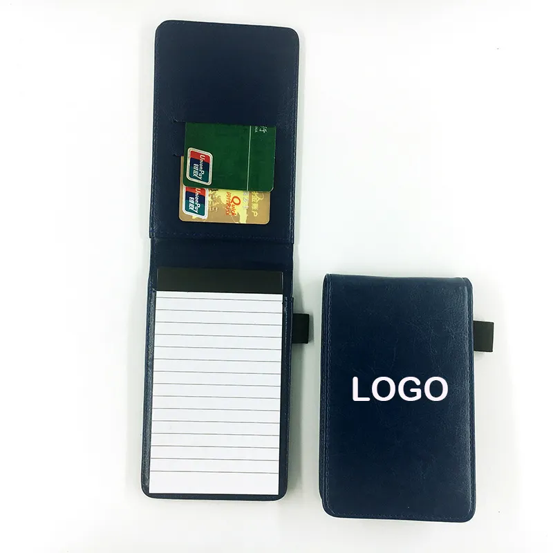 Benutzer definiertes Logo A7 Mini Pocket Notepad Holder, inklusive Mini Pocket Notepad mit 3x5 Zoll Memo Book