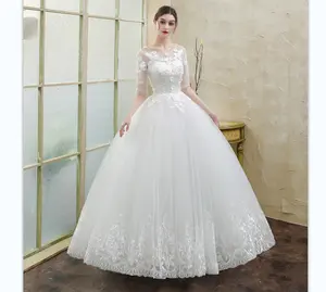 2024 свадебное платье с длинным рукавом