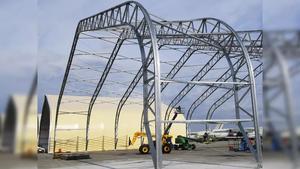 โครงสร้างเหล็กสำเร็จรูปทันสมัยสำหรับสร้างคลังสินค้า/โรงงาน/โรงเก็บเครื่องบิน/วัสดุก่อสร้างสำนักงาน - Product Image 3