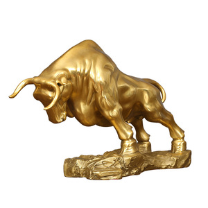 Escultura de Toro Pionero en Latón, Figura Animal, Decoración de Mesa, Regalo de Año Nuevo Chino, Personalizable - Product Image 3