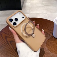 Coque personnalisable tendance pour iPhone 18 17 Pro Max, support magnétique dissimulé, TPU givré antichoc