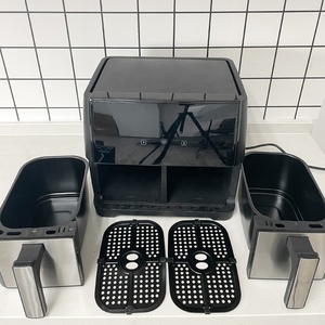 Friteuse à air double intelligente 8L carrée moderne avec écran tactile et <span class=keywords><strong>2</strong></span> paniers indépendants pour la maison - Product Image 5
