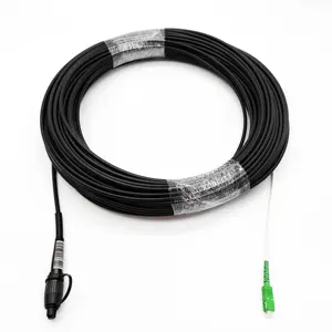 Factory Price FTTH Outdoor 1 2 4 Core Drop Cable G657A1 Fiber Optic Patch Cord With SC Connector