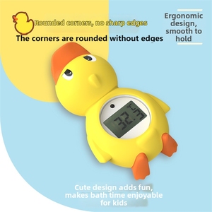 Termómetro Digital de Agua para Baño de Niños, Diseño de Cangrejo Rosa, Lindo Termómetro de Plástico con Forma de Animal para Bebés - Product Image 5