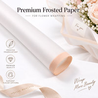 Papier d'emballage semi-transparent pour arrangements floraux DIY, élégant et imperméable, pour bouquets de fleurs en gros