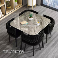 Coffee Shop Chaises Et Table Restaurant Table Basse Et Salle À Manger Ensemble 4 Chaises