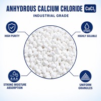 Chlorure de calcium anhydre en poudre, haute pureté, qualité industrielle, produit chimique
