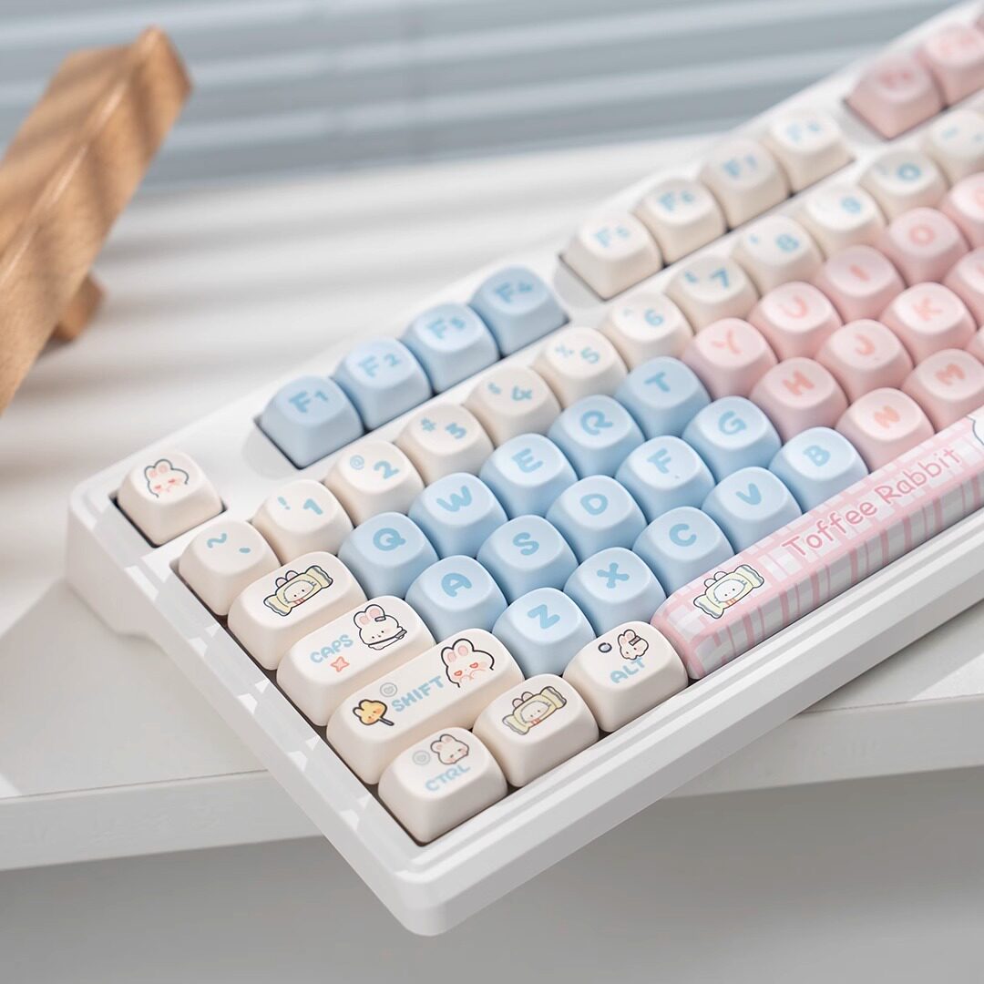 Tastiera White-YG102 + Copritasti M-OA Toffee Rabbit