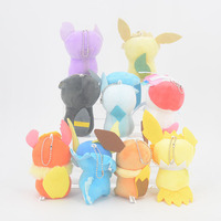 Peluche Ours Ibu Guoren avec motif Lune-Feu-Soleil-Eau-Plante, en coton PP, matériau super doux, style animal, porte-clés