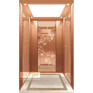 Elevador moderno, máquina de tracción sin engranajes, elevador eléctrico <span class=keywords><strong>para</strong></span> <span class=keywords><strong>escaleras</strong></span>, diseño de elevador de pasajeros comercial con accionamiento de CA <span class=keywords><strong>para</strong></span> hoteles - Product Image 1