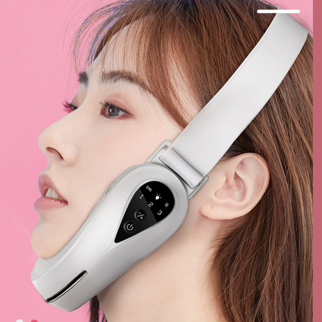 Personal Care V Face Shaper Belt Lift up Tape Massager Thin Chin Slimming Facial Vibration Red Blu Ray Beauty Instrument