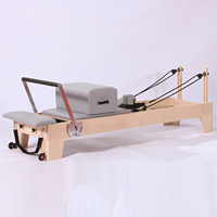 Liva Pro-Flexibility Pilates Reformer en bois d'érable avec ressorts allemands importés, pour studio, usage commercial, entraînements en salle de sport, physiothérapie clinique et entraînement corporel