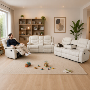 Canapé convertible carré moderne en similicuir extensible avec accoudoirs rembourrés et dossier rigide pour salon d'appartement - Product Image 6