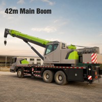 Grúa Móvil Usada de 25 Toneladas QY25K5D, Pluma de 42m, Brazo de 8m, Velocidad de Desplazamiento de 90km/h, Equipo para Construcción de Carreteras