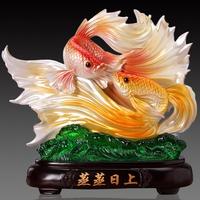 Statue de poisson fengshui coloré, décoration pour la maison, nouvelle collection