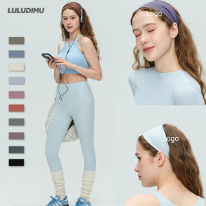 Fascia per <span class=keywords><strong>Capelli</strong></span> Larga da Donna per Yoga, Pilates, Sport, Uso Quotidiano, Corsa, Fitness, Antiscivolo, Assorbente del Sudore, Cerchietto per Allenamento - Product Image 1