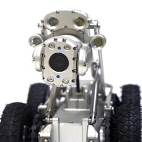 HD PTZ Kamera Kanalizasyon Borusu Tarama Kamerası İnceleme Robotu IP68 Su Geçirmez, Seçim İçin 3 Çaplı Tekerlekle