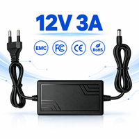 Adaptateur secteur de bureau multi-certifié 12V 3A 36W pour divers petits appareils, fabrication directe OEM ODM
