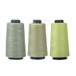 Fil à coudre teint écologique haute vitesse 40S 5000yds 100% polyester filé faible retrait résistance à l'abrasion couleur personnalisée - Product Image 1