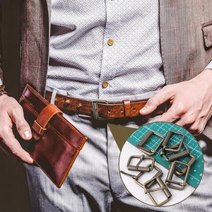 Hebillas de cinturón de pulgada para hombre, de latón, de metal, de un solo gancho, de rodillo, resistentes, de repuesto para cinturones de mujer - Product Image 6