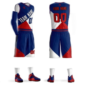 Ensemble de maillots de basket-ball réversibles sublimés avec logo personnalisé, sans manches, en mesh, uniforme de basket-ball, shorts à cordon de serrage, haute qualité, en gros - Product Image 5