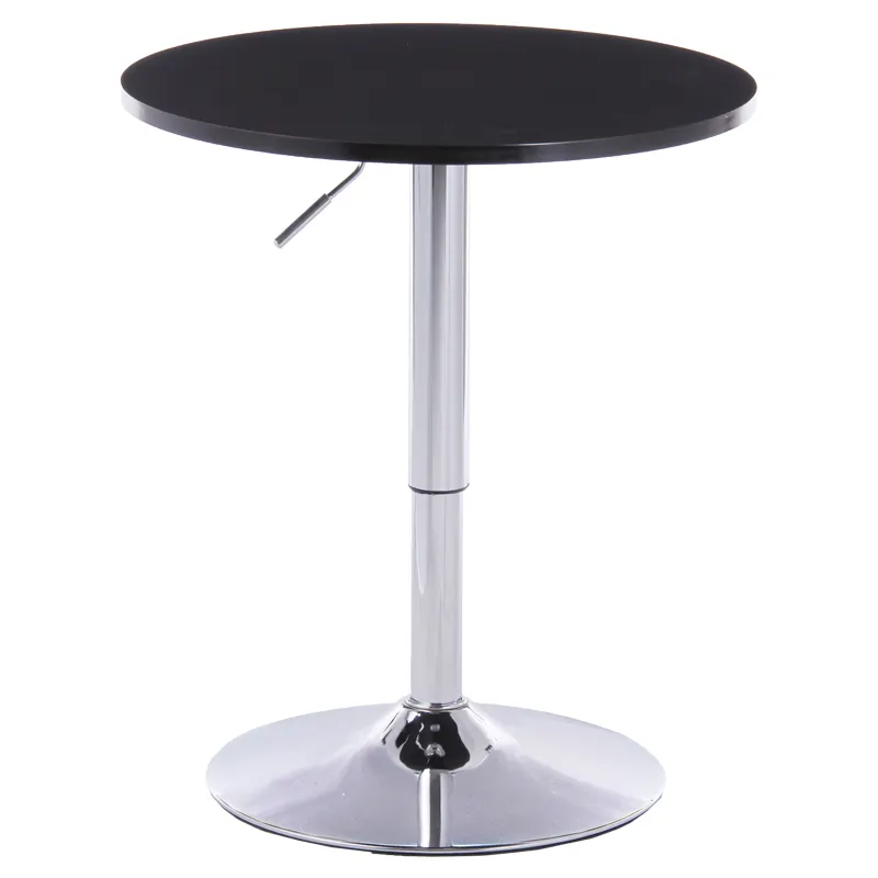 Stylish and New home and business adjustable MDF round bar table