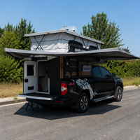 Camper de luxe pour pick-up - Tente de toit pour camping en camion - Camper sur mesure en aluminium pour pick-up 4x4
