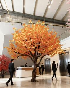 Alberi di Acero Artificiali Giapponesi Personalizzati in Fibra di Vetro per Interni ed Esterni, Grandi e Altamente Realistici, Rossi Autunnali per Decorazione di Ristoranti e Case - Product Image 6