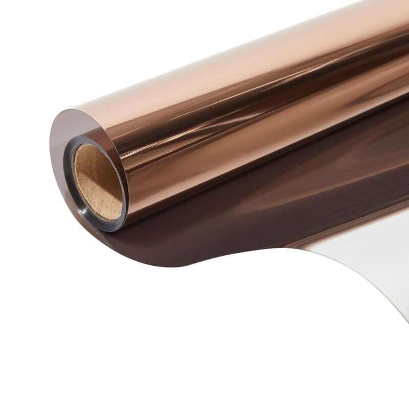Brown One Way Mirror Privacy Window Films for Sun Blocking Glass Cling Decorative Tinting Heat Control