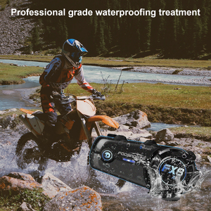 2 Buah Fodsports FX8 AIR Bluetooth Helm Interkom Grup 4-6 Arah 1000 Meter Versi <span class=keywords><strong>5.0</strong></span> Berbagi Musik Dengan Earphone Umum - Product Image 4