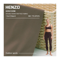Pantalon de yoga réversible en nylon haute élasticité effet peau de requin, séchage rapide et respirant, pour vêtements de sport et lingerie