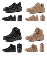 Bottes tactiques de camouflage couleur sable pour l'extérieur, tailles 39-46, vente en gros