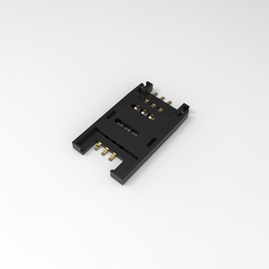 Connecteur de carte SIM mini XKB Connection XKSIM-011B-P6 avec couvercle articulé SMD 6 broches 2,5 mm ROHS pour électronique PCB - Product Image 2
