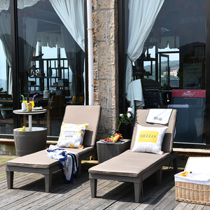 Tumbona turca de lujo para exteriores, tumbona con cojín de 3cm - Product Image 3