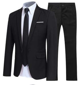 Nouveau costume de <span class=keywords><strong>mariage</strong></span> pour homme 2026 – Ensemble de costumes de bureau slim et élégant de couleur unie pour homme, grandes tailles - Product Image 5