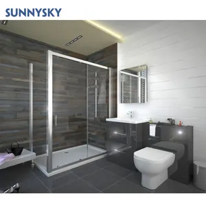 Sunnysky kapalı hepsi bir taşınabilir banyo tuvalet duş odaları ile prefabrik duş odası kabin prefabrik