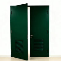 Porte à double ouverture en acier certifié UL/WHI personnalisable et coupe-feu avec persienne pour les projets de construction philippins