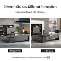 Bureau de direction en acier, bureau commercial individuel, bureau moderne simple et contemporain, bureau de PDG, structure modulaire en forme de L, tiroir