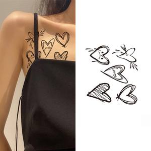 Autocollant de tatouage temporaire à base de plantes, imperméable, résistant à la transpiration, semi-permanent, design pour fêtes, pour hommes et femmes, art corporel, usage professionnel - Product Image 4