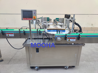 Machine automatique de remplissage et de bouchage d'huiles essentielles liquides 2000 BPH, machine de remplissage et de bouchage de flacons en verre pour liquides cosmétiques visqueux