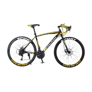 Wholesale Bicycles Men Black Yellow blue Red Ordinary 700C 21 speed Racing bike