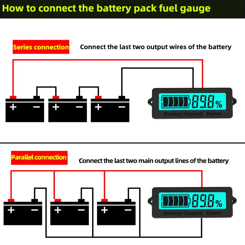 เครื่องวัดตัวบ่งชี้แบตเตอรี่12V24V36V48V60V BW-LY6N ตัวบ่งชี้ระดับแบตเตอรี่เครื่องทดสอบความจุแบตเตอรี่