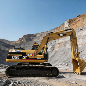 Excavadora de cadenas Caterpillar CAT320B usada, en estado original, pocas horas de trabajo, rentable, con abundantes repuestos. - Product Image 2